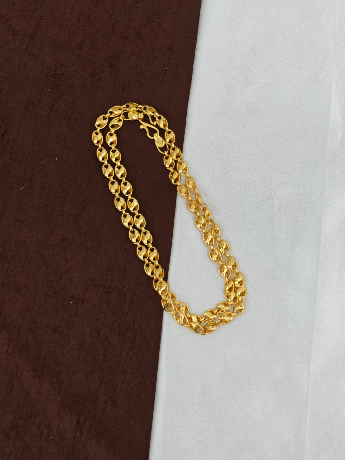 Men’s Elite Gold-Plated Chain – Modern Heavy-Style Design Model-7