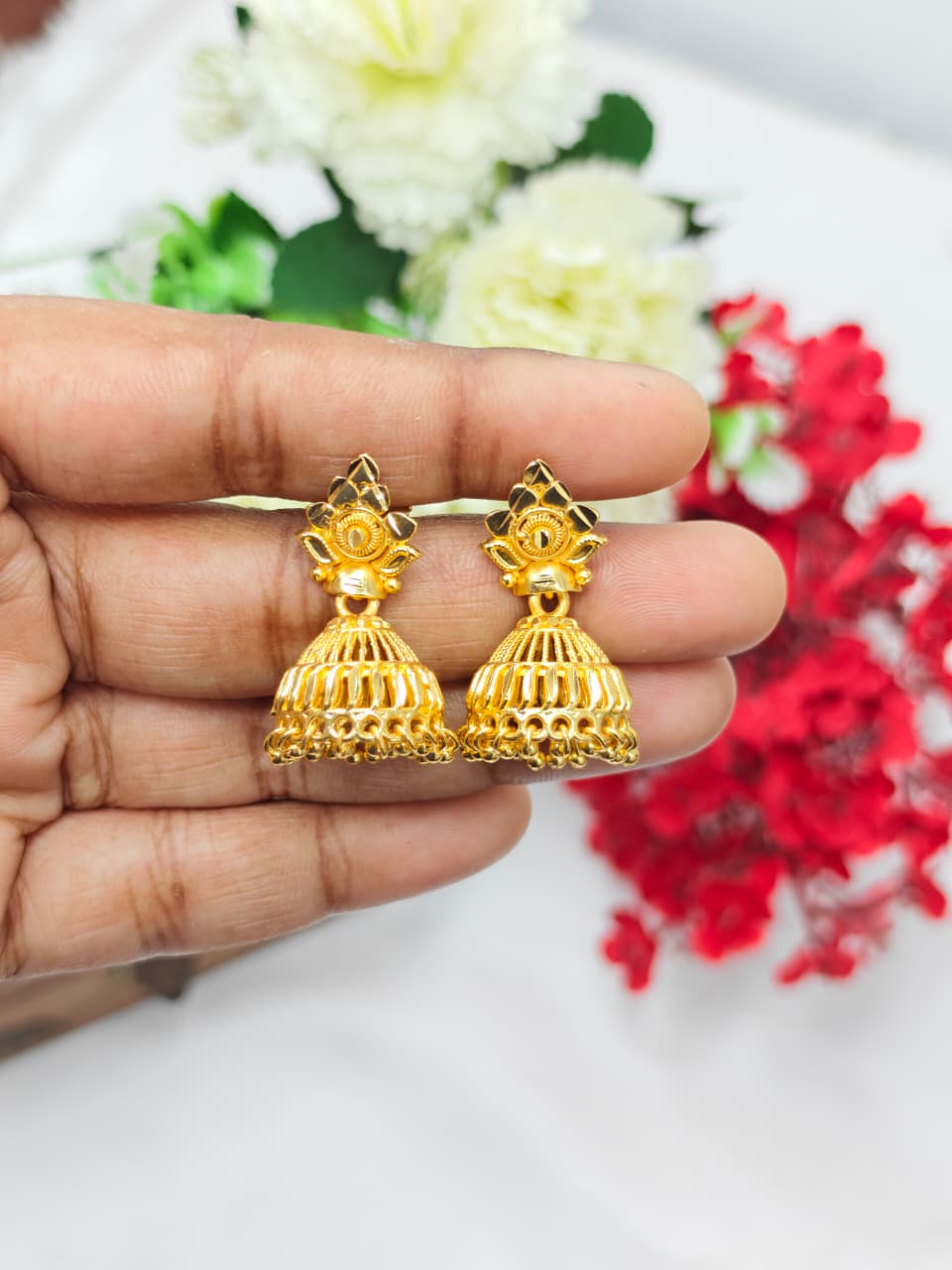 Instagram Trending (1Gram gold Plated) Jhumki