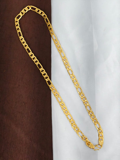 Men’s Elite Gold-Plated Chain – Modern Heavy-Style Design Model-1 24inc