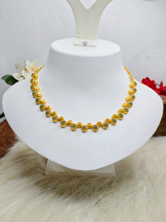 Trending Mini Gold Necklace Set – Premium Gold Look Finish
