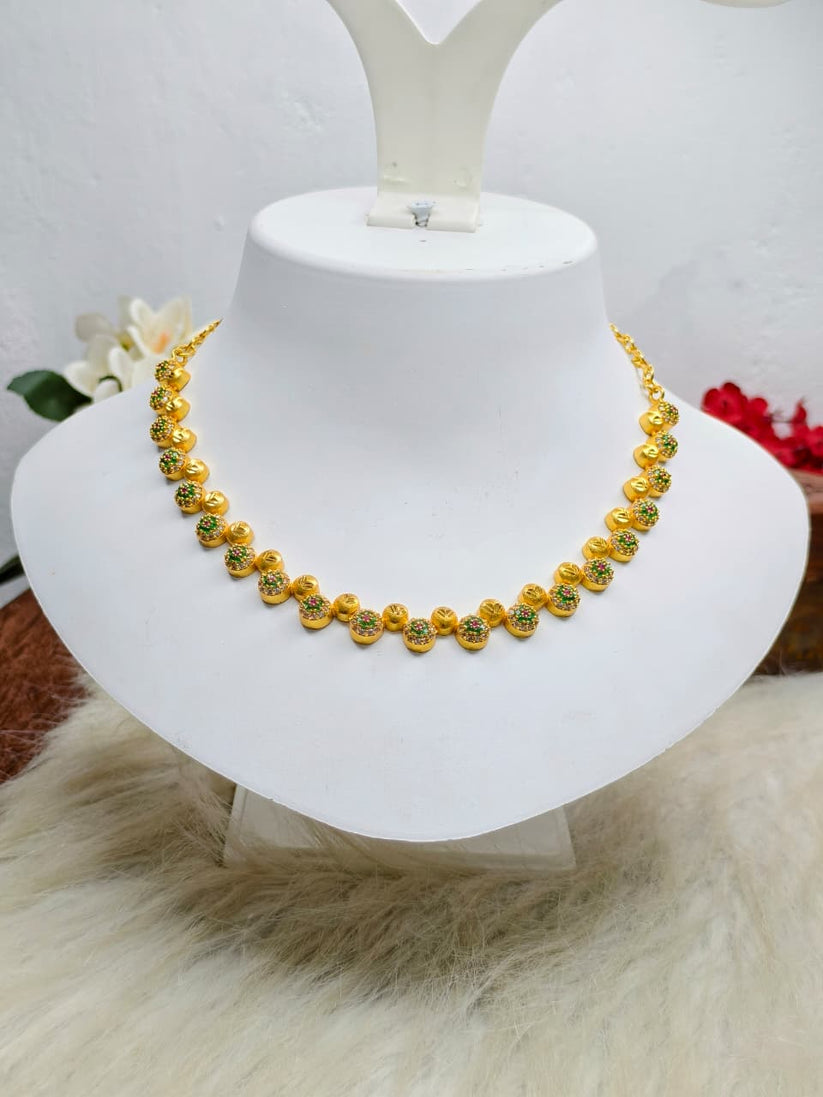 Trending Mini Gold Necklace Set – Premium Gold Look Finish – Sindhu ...