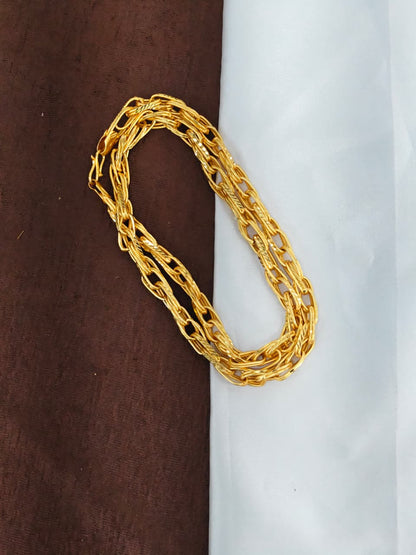 Men’s Elite Gold-Plated Chain – Modern Heavy-Style Design Model-1