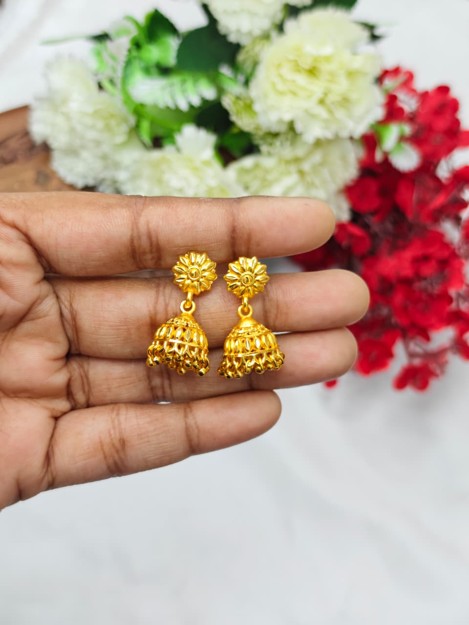 Instagram Trending (1Gram gold Plated) Jhumki