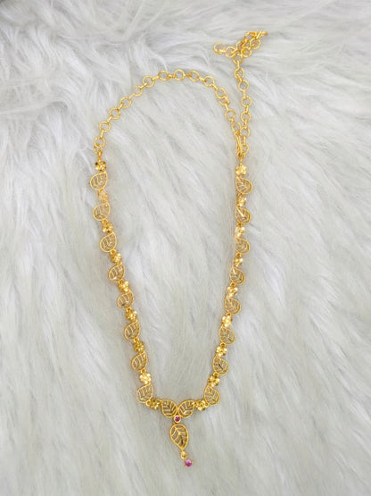 Trending Mini Gold Necklace Set – Premium Gold Look Finished