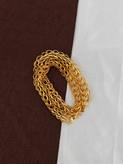 Men’s Elite Gold-Plated Chain – Modern Heavy-Style Design