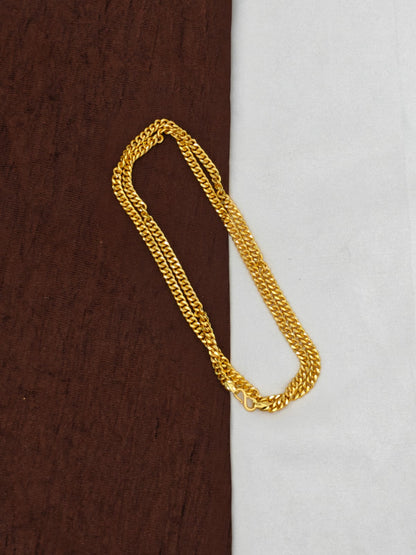 Men’s Elite Gold-Plated Chain – Modern Heavy-Style Design Model-10