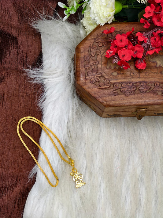 Forming matte finished (1Gram gold plated) Box Chain with Doller