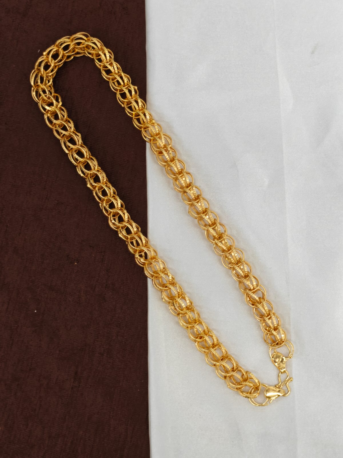 Men’s Elite Gold-Plated Chain – Modern Heavy-Style Design