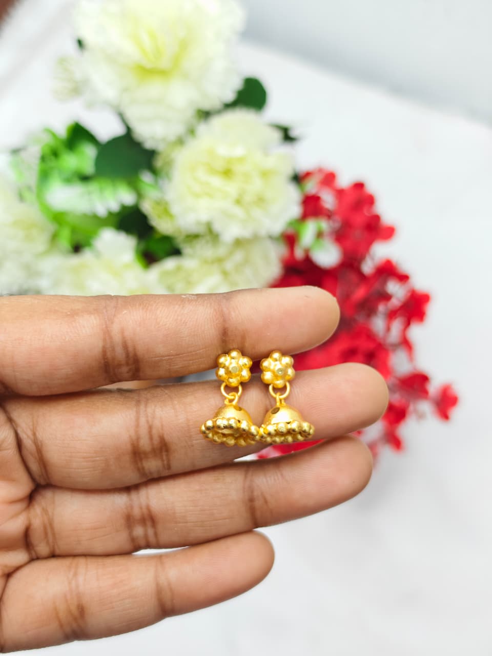 Instagram Trending (1Gram gold Plated) Jhumki