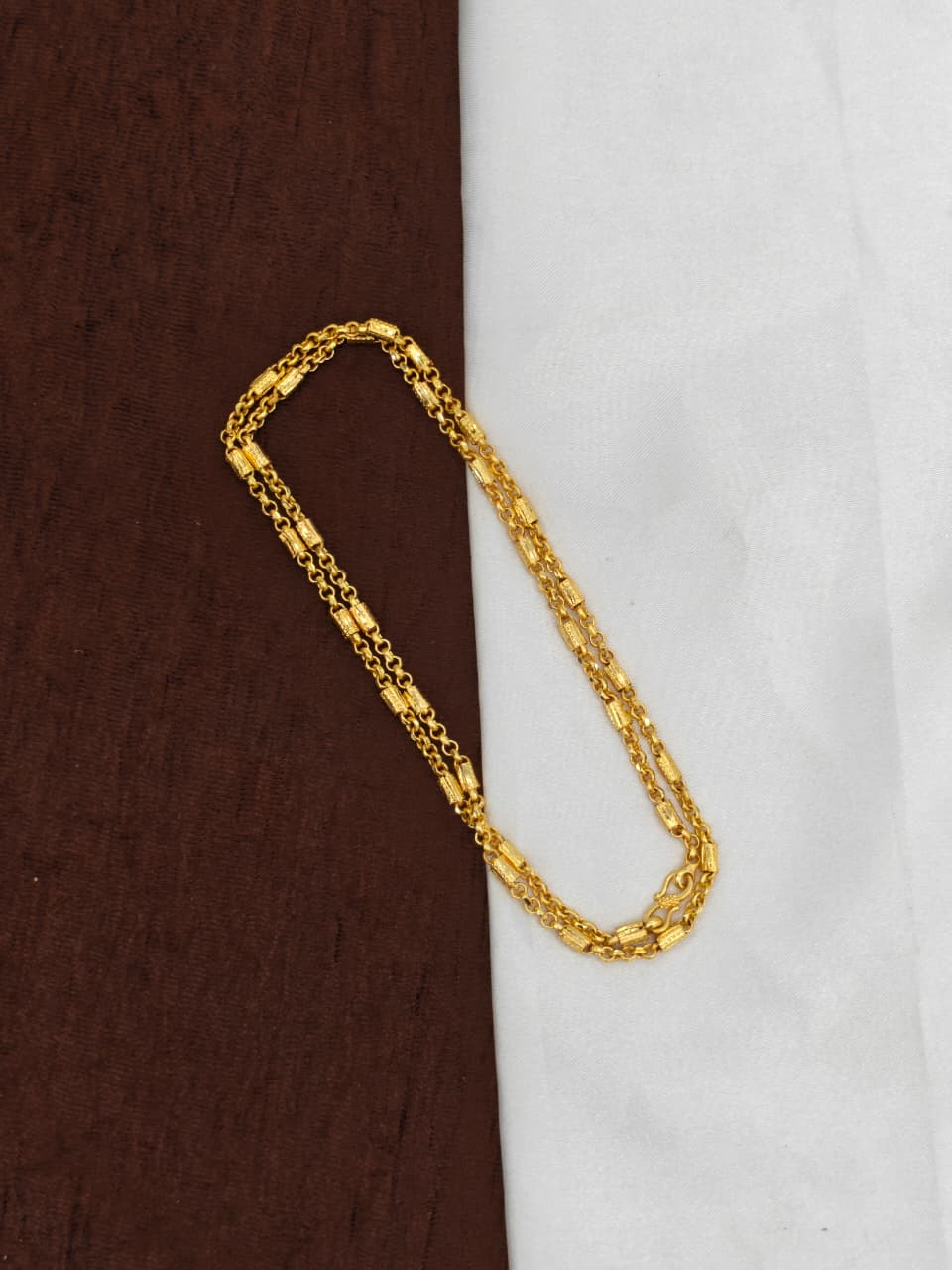 Men’s Elite Gold-Plated Chain – Modern Heavy-Style Design 24inc