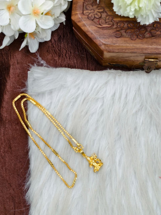 ✨Foming  Dollar Matte Finish Chain – Gold Plated Jewellery for Women✨