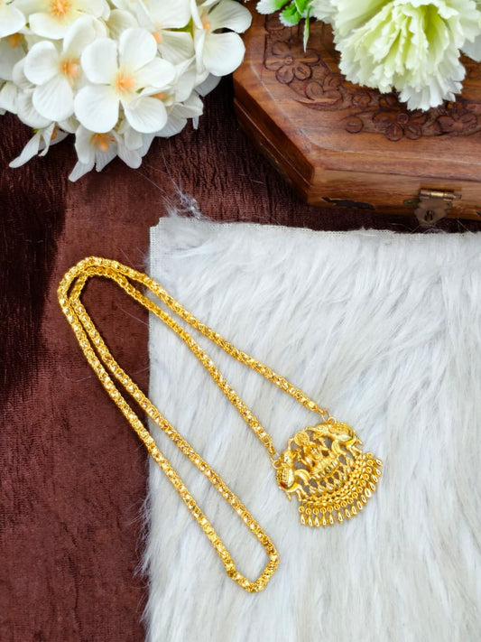 ✨Micro Star Dollar Chain Matte Finish Chain – Gold Plated Jewellery for Women✨
