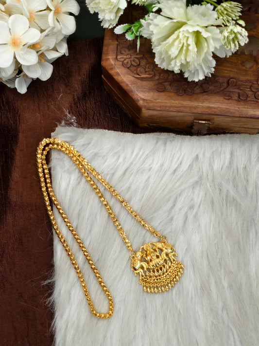 ✨✨Micro KL-Arumbu Dollar Chain Matte Finish Chain – Gold Plated Jewellery for Women