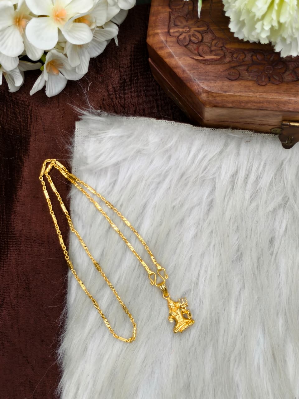 ✨Foming  Dollar Matte Finish Chain – Gold Plated Jewellery for Women✨