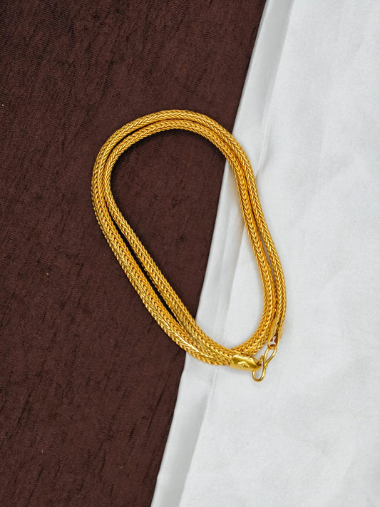 Men’s Elite Gold-Plated Chain – Modern Heavy-Style Design 24inc