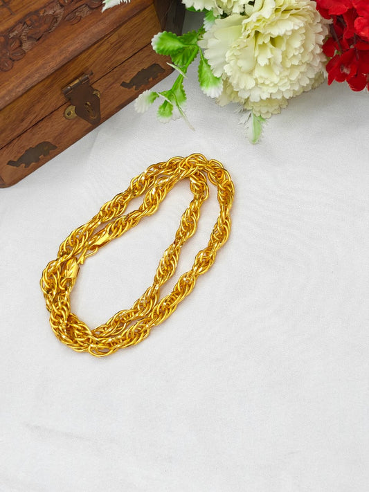 Exclusive Men's Gold-Plated Chain – Premium Bold Design