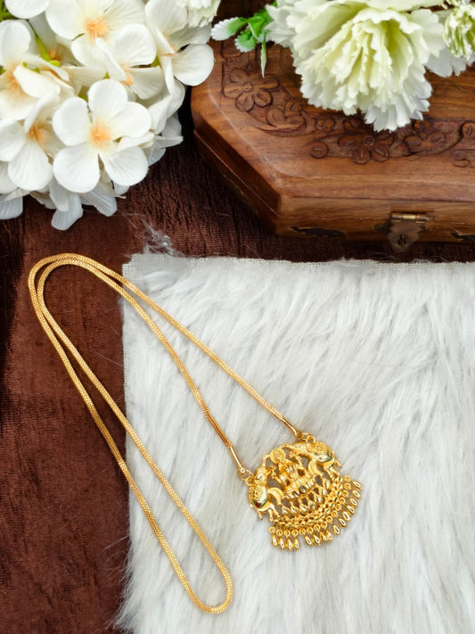 ✨Micro Box Dollar Chain Matte Finish Chain – Gold Plated Jewellery for Women✨