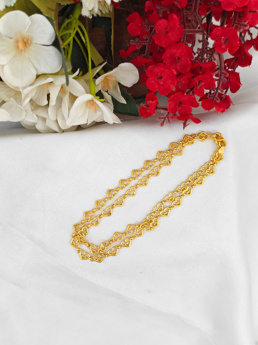 1 Gram Gold Plated Anklet for Women | Premium Gold Covering Ankle Chain | Traditional Daily Wear Jewellery