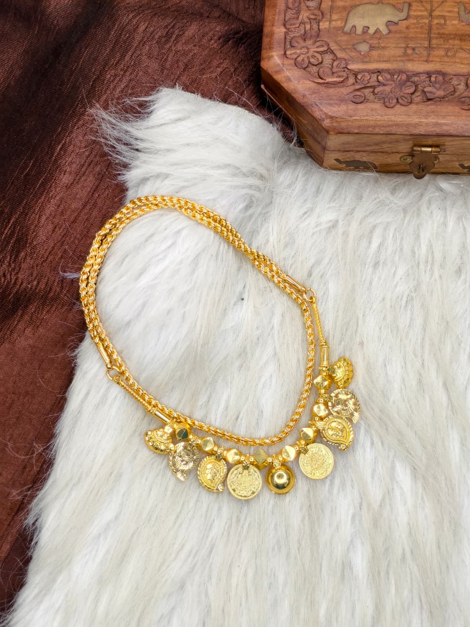 South Indian Traditional Impone Thali Mangalsutra – Gold Plated Sacred Wedding Chain
