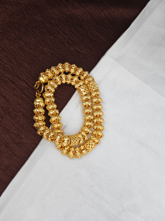 Royal Men’s Gold Chain – Luxury Finish & Unique Pattern 20inc