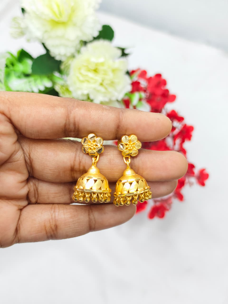 Instagram Trending (1Gram gold Plated) Jhumki