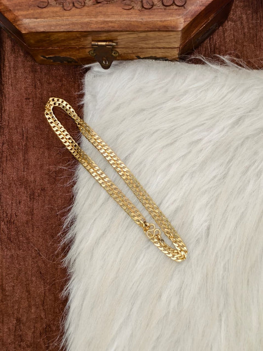 Mens Pure Impone Chain – 1 Gram Gold Plated Stylish Traditional Chain for Men-2