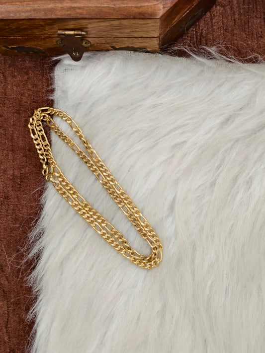 Mens Pure Impone Chain – 1 Gram Gold Plated Stylish Traditional Chain for Men-1