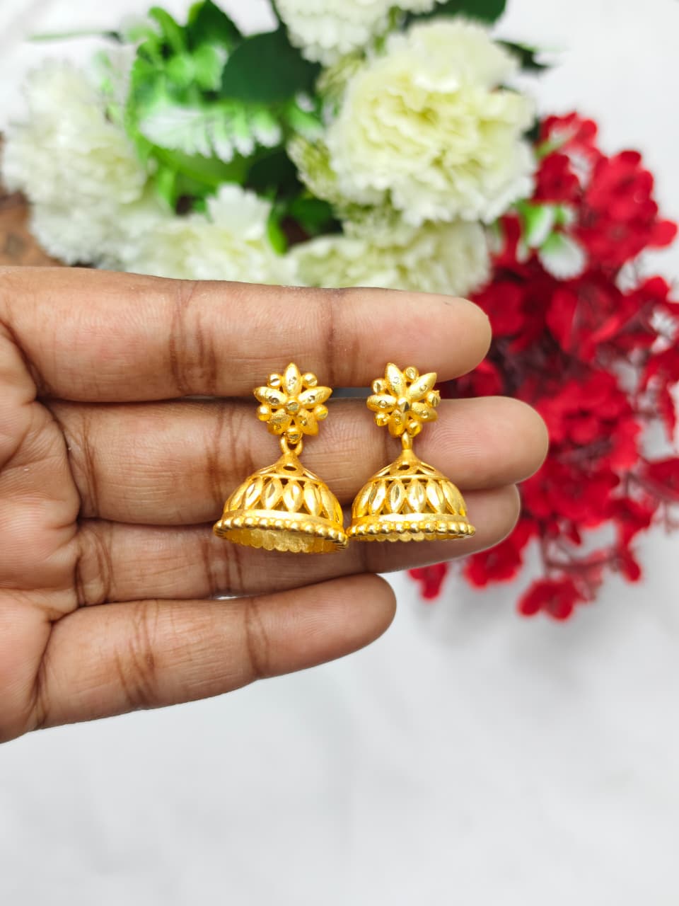 Instagram Trending (1Gram gold Plated) Jhumki