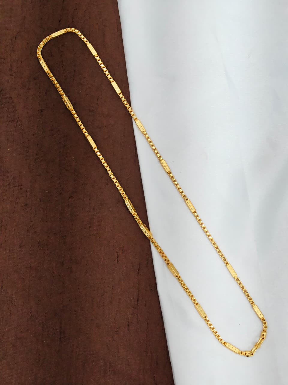 Men’s Elite Gold-Plated Chain – Modern Heavy-Style Design  24inc