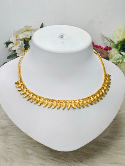 Trending Mini Gold Necklace Set – Premium Gold Look Finished