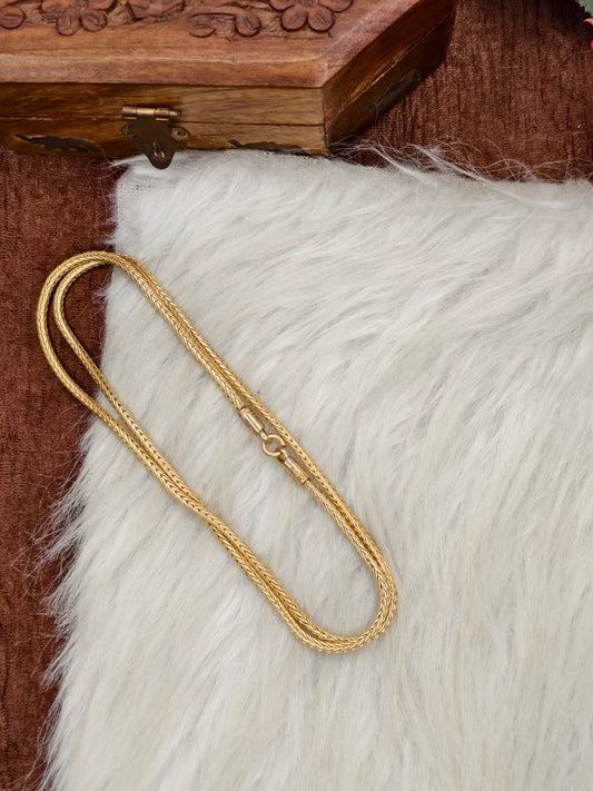 Mens Pure Impone Chain – 1 Gram Gold Plated Stylish Traditional Chain for Men-3
