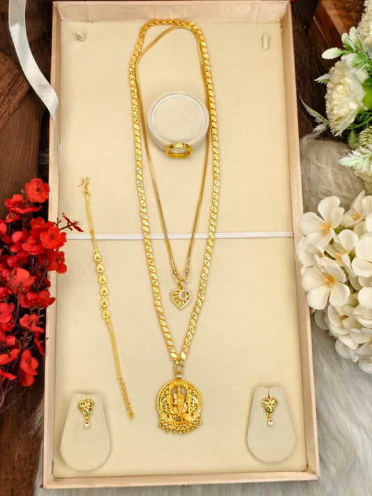 Premium Chain Collection Combo – Gold Plated Traditional & Modern Designs