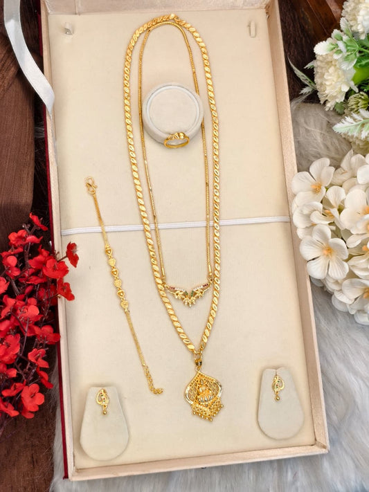 Premium Chain Collection Combo – Gold Plated Traditional & Modern Designs