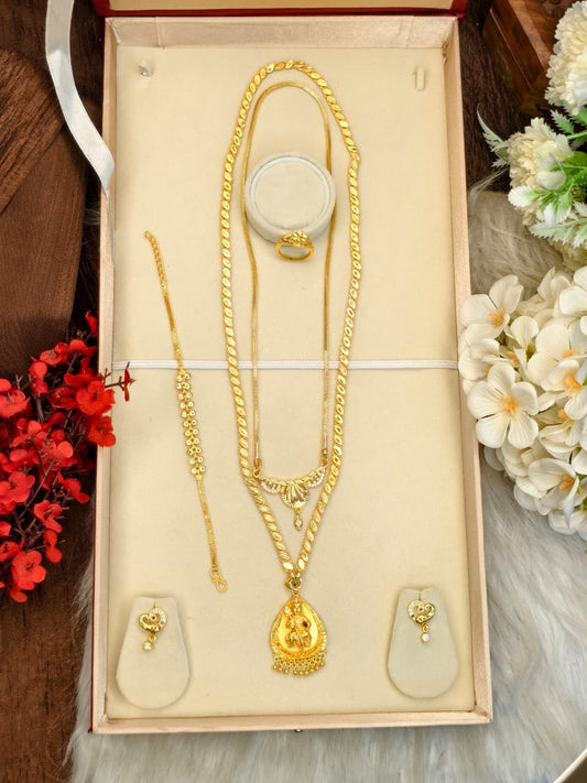 Premium Chain Collection Combo – Gold Plated Traditional & Modern Designs