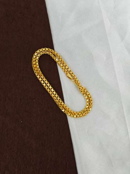 Men’s Exclusive Matte Gold Chain – Trendy & Powerful Style 20inc