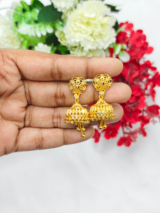 Instagram Trending (1Gram gold Plated) Jhumki