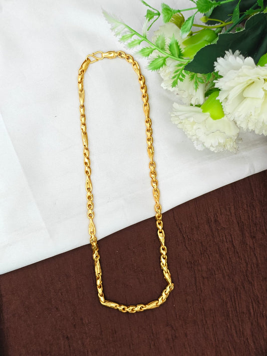 Exclusive Men's Gold-Plated Chain – Premium Bold Design 20inc