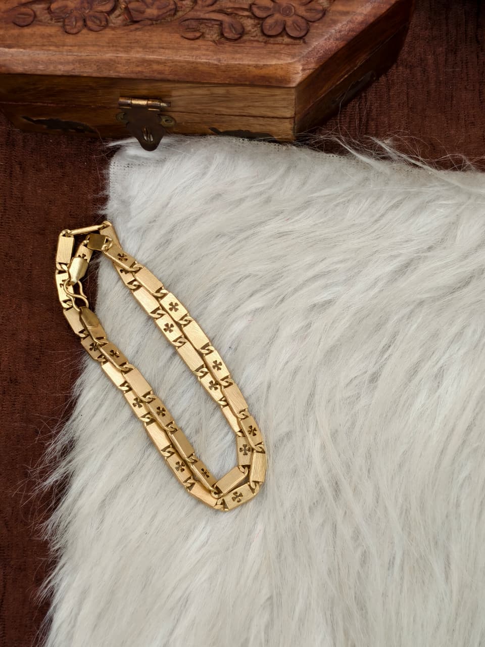 Mens Pure Impone Chain – 1 Gram Gold Plated Stylish Traditional Chain for Men-4