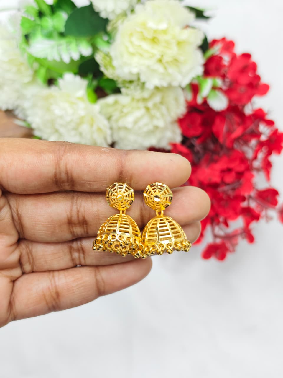 Instagram Trending (1Gram gold Plated) Jhumki