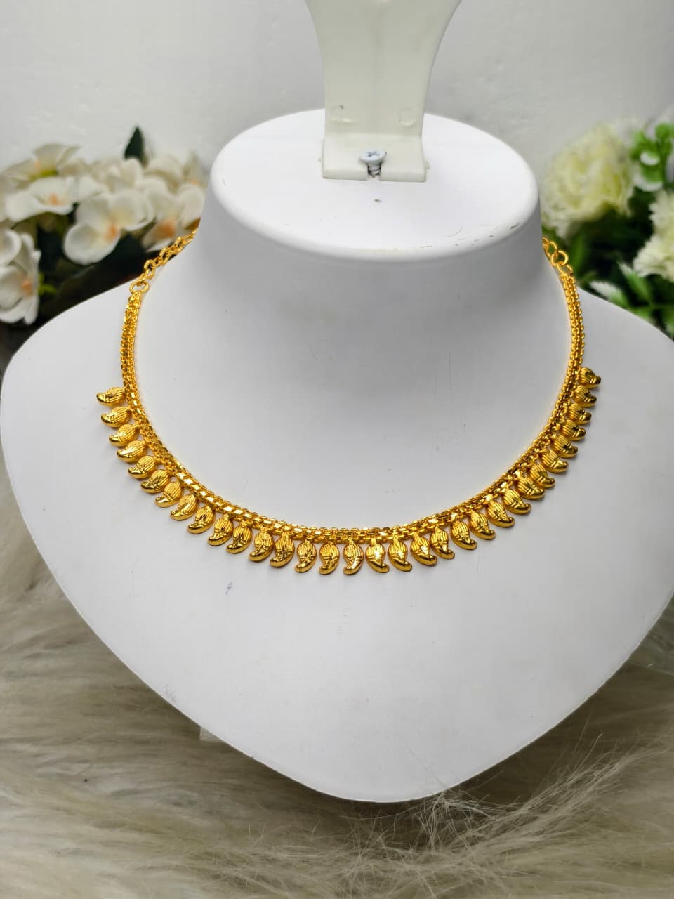 Trending Mini Gold Necklace Set – Premium Gold Look Finished