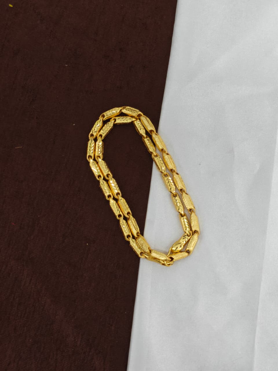Royal Men’s Gold Chain – Luxury Finish & Unique Pattern 24inc