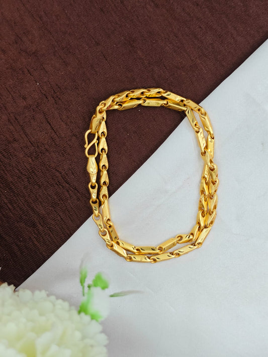 Exclusive Men's Gold-Plated Chain – Premium Bold Design 20inc