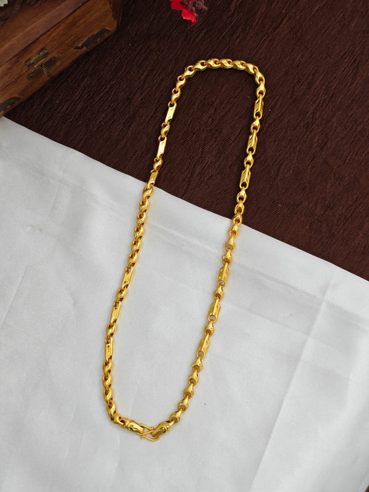 Exclusive Men's Gold-Plated Chain – Premium Bold Design 20inc