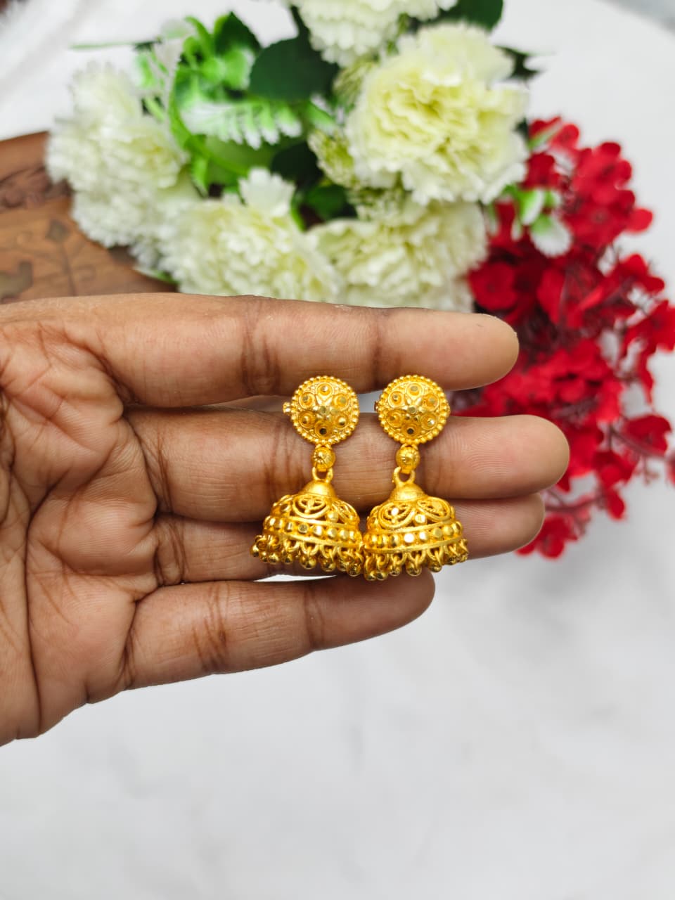 Instagram Trending (1Gram gold Plated) Jhumki