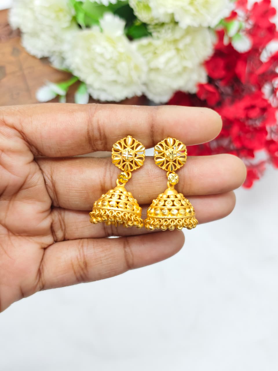 Instagram Trending (1Gram gold Plated) Jhumki