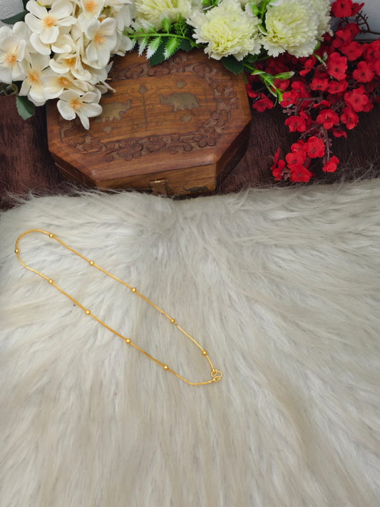 Instagram Trending (1Gram gold Plated) Short Chain matte finished