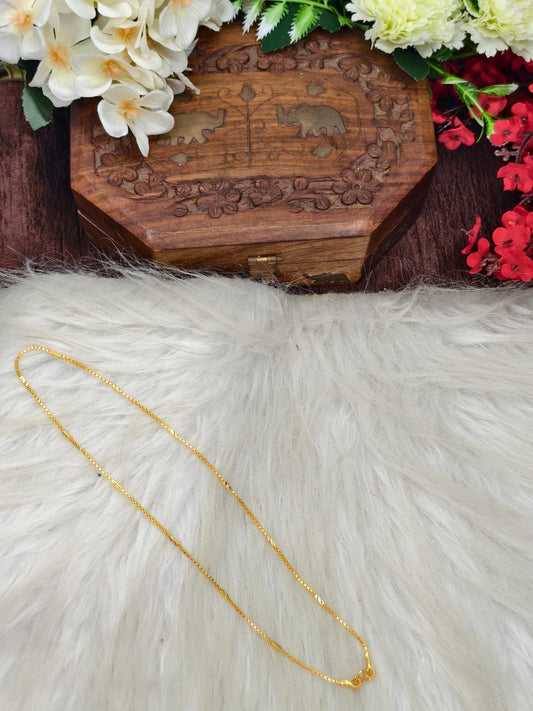 Instagram Trending (1Gram gold Plated) Short Chain matte finished