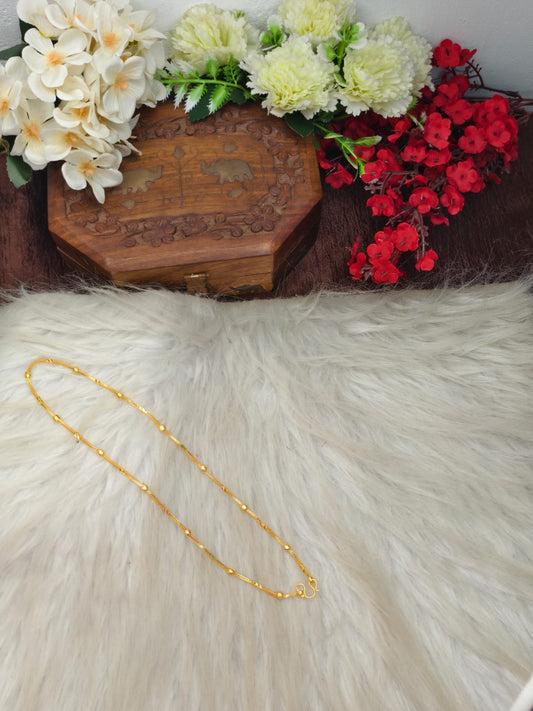 Instagram Trending (1Gram gold Plated) Short Chain matte finished