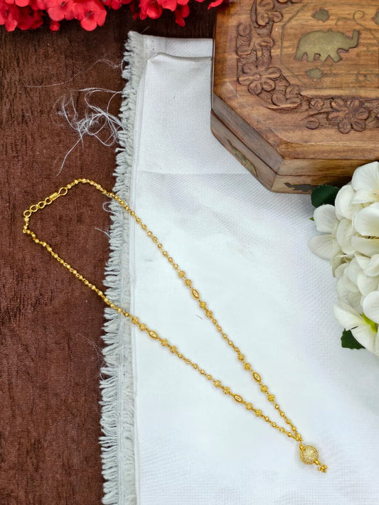 ✨Foming  Dollar Matte Finish Chain – Gold Plated Jewellery for Women✨