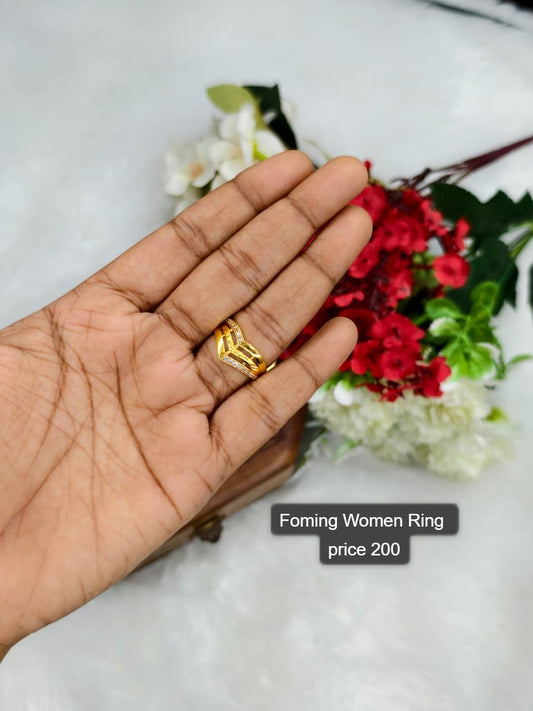 Elegant Women’s 1 Gram Gold Ring – Matte Finish